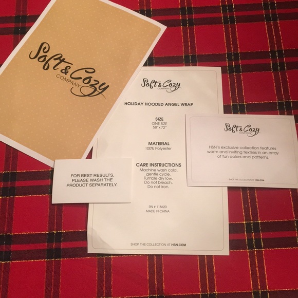 New! 🎄✨ Soft & Cozy Holiday Hooded Wrap - Picture 7 of 7